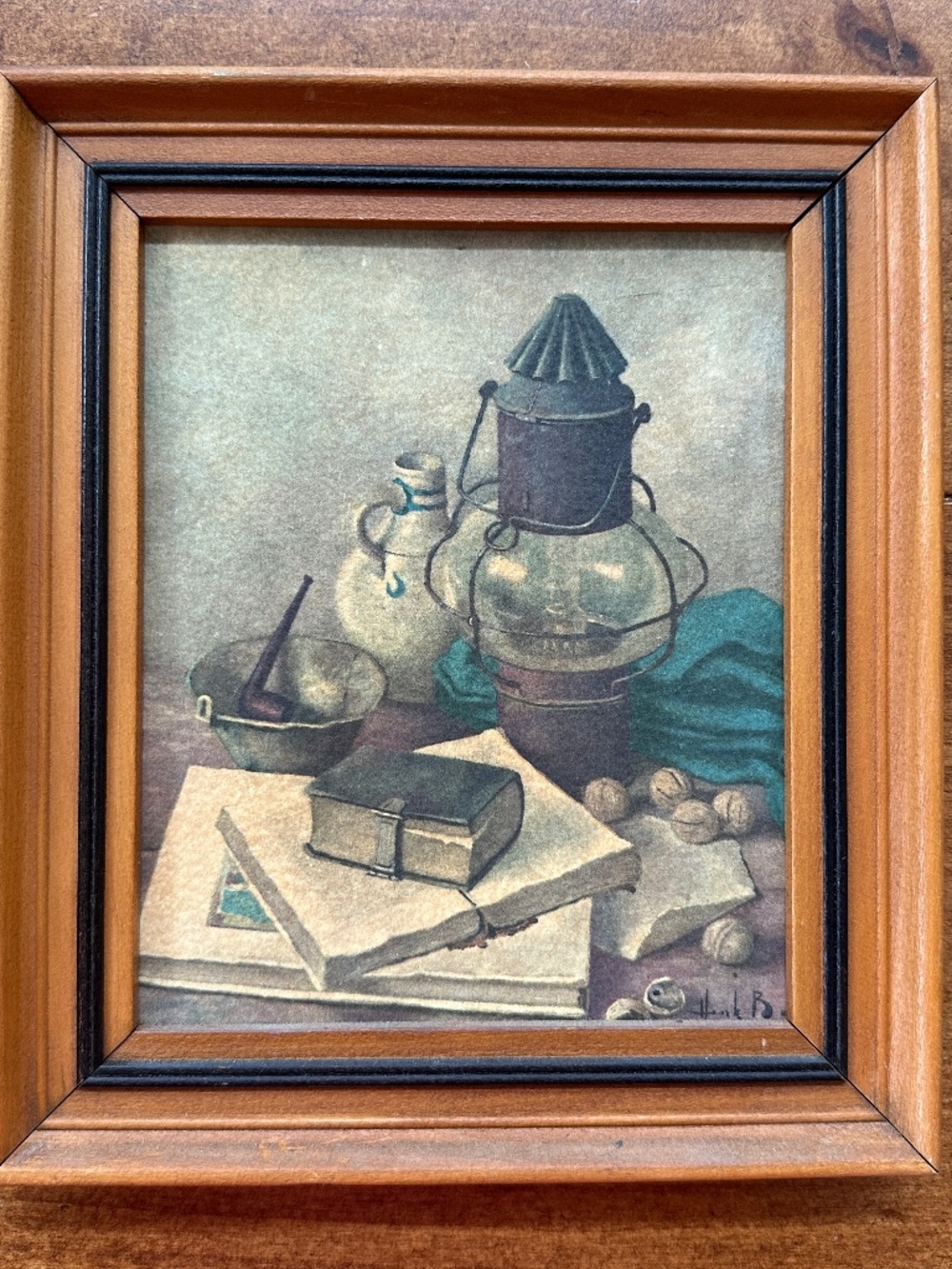 Henk Bos Vintage Still Life 6.5" x 7.5" Framed Artwork